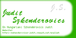 judit szkenderovics business card